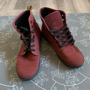 Dr. Martens Red Canvas